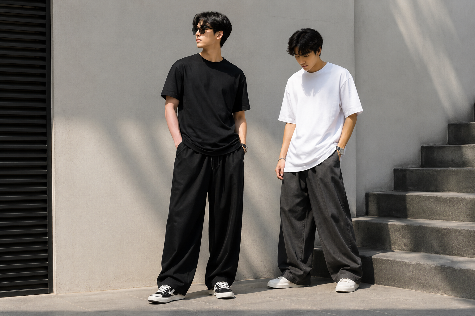 Cara Memadukan Kaos Polos dengan Celana Baggy agar Tampil Stylish
