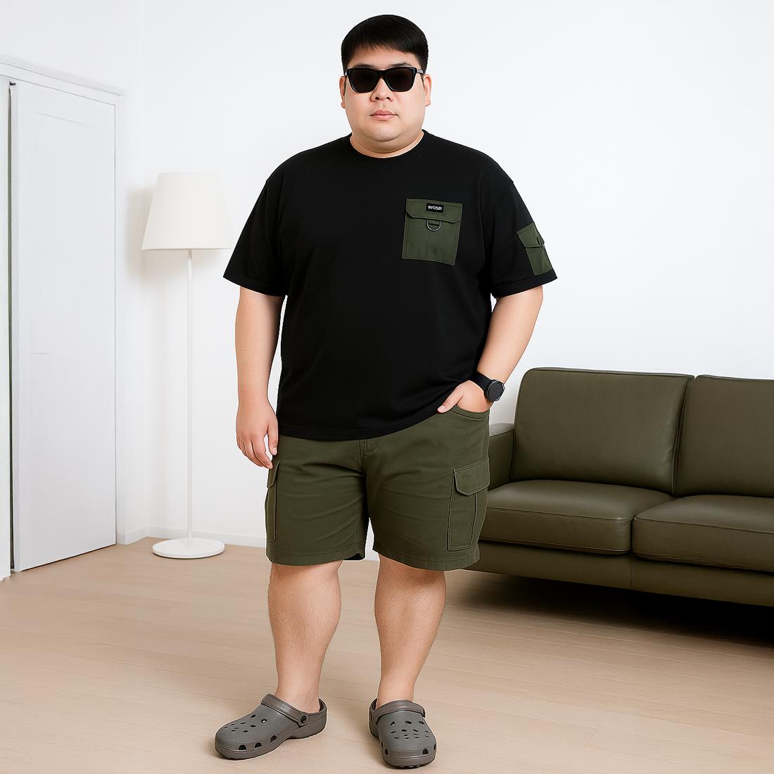 Ryusei Kaos Jumbo Pria T-Shirt Oversized Big Fit Premium