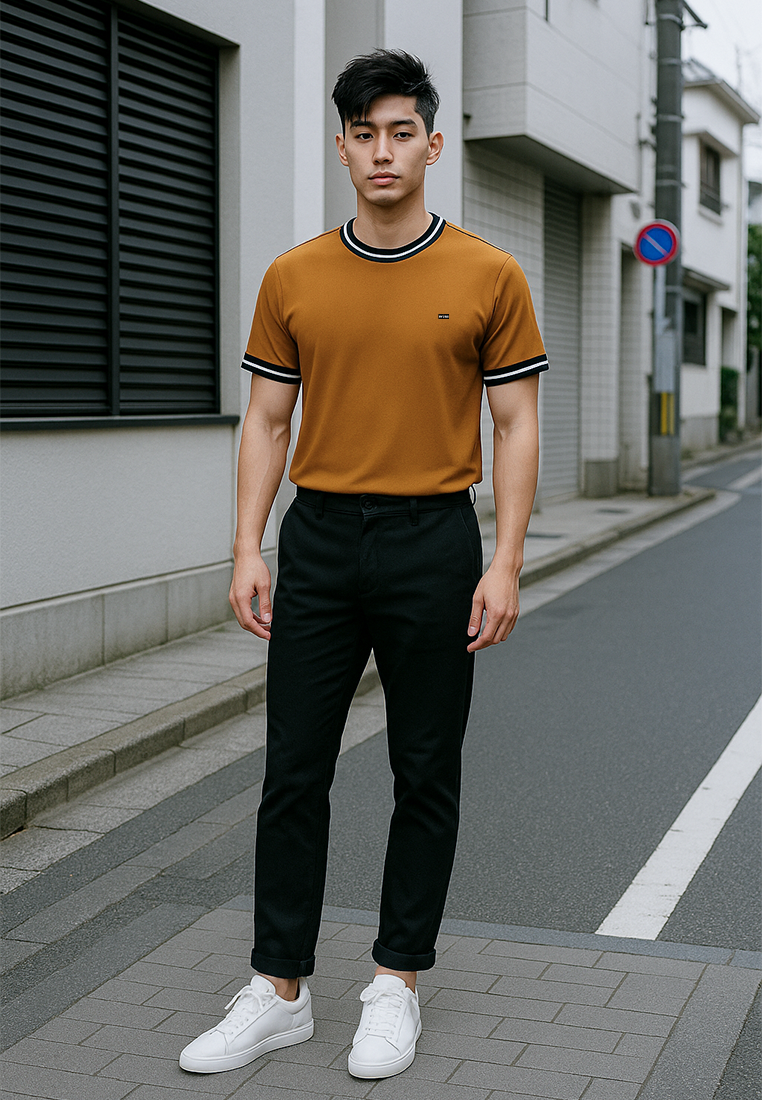Ryusei Kaos Pria Yukako CMB Mustard
