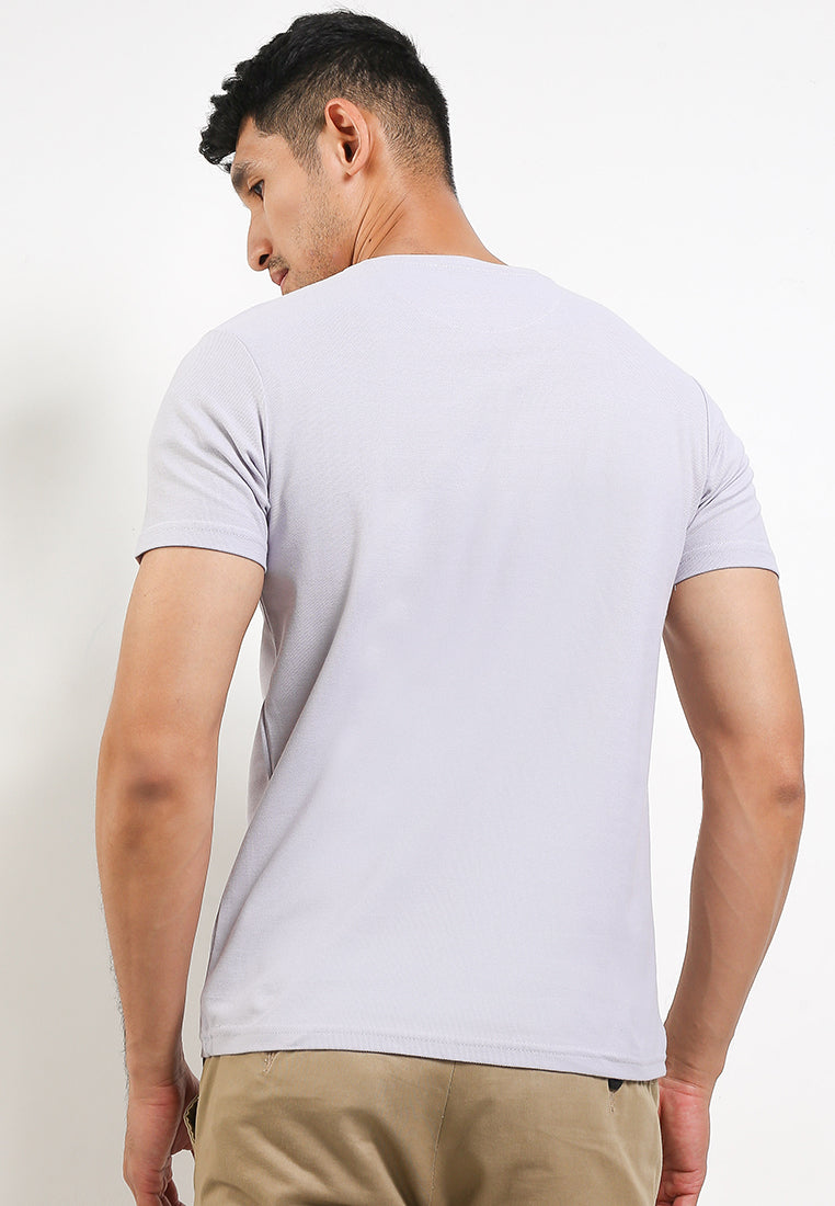 Ryusei Tshirt Matsukawa Button Grey