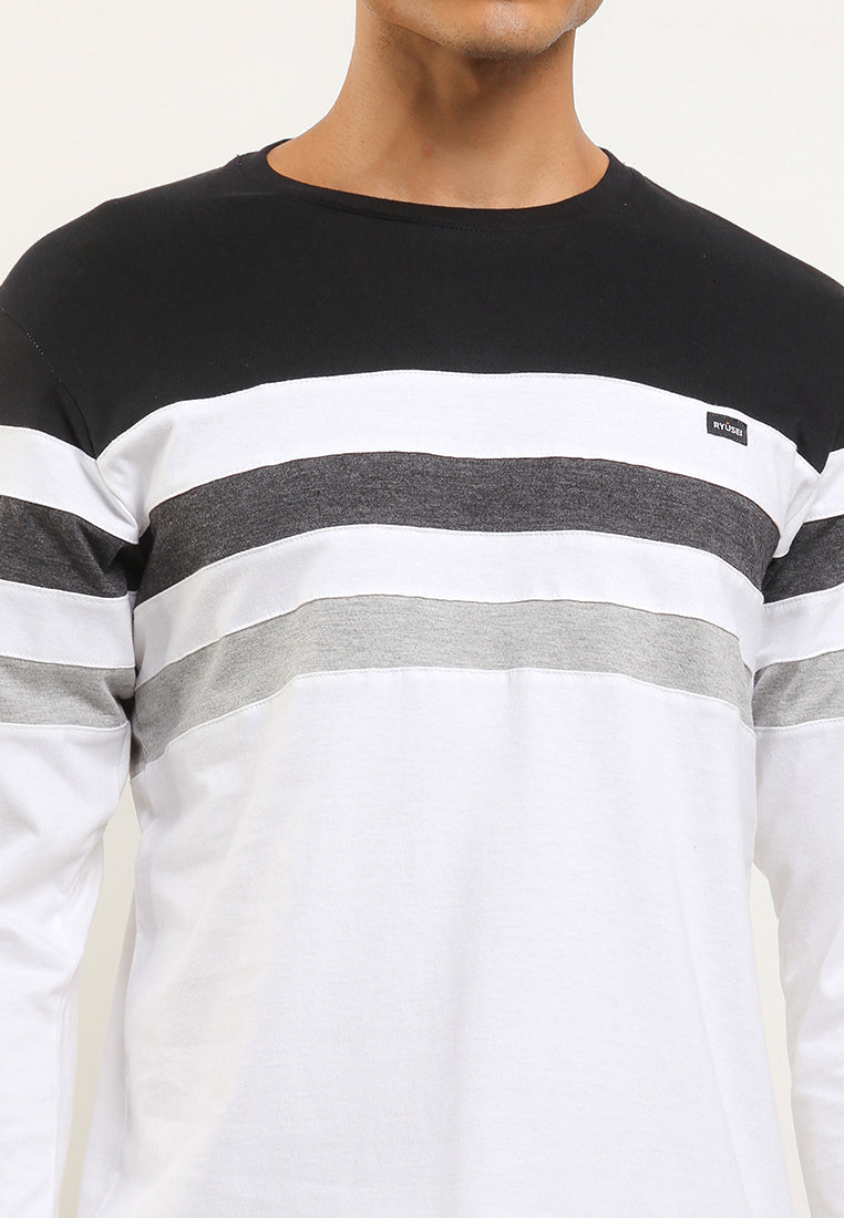 Ryusei Tshirt Kazama Long Sleeve CMB White - Ryusei
