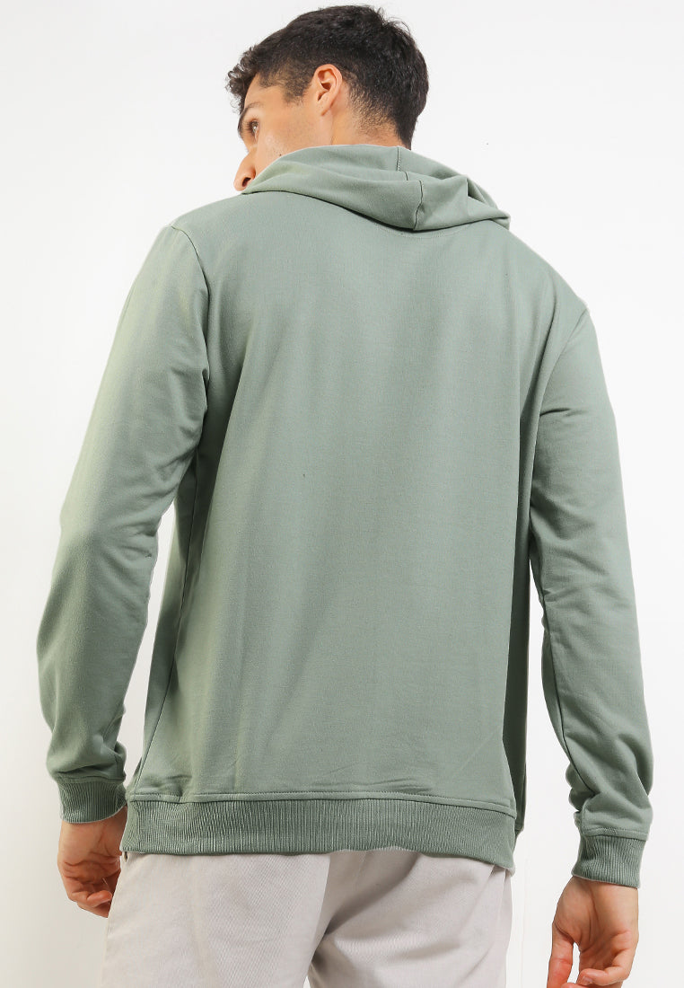 Ryusei Sweater Hoodie Timeless Sage Green - Ryusei