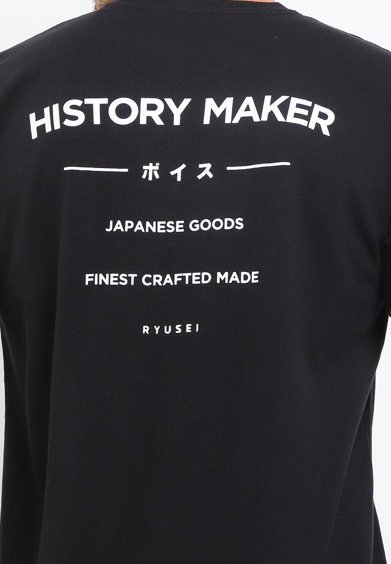Ryusei Tshirt History Black - Ryusei t shirt