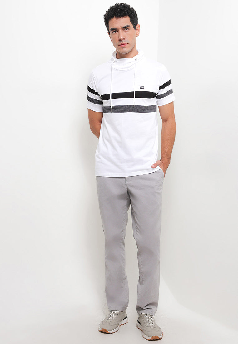 Ryusei Kaos Turtleneck Pria Nandito Ren CMB White - Ryusei