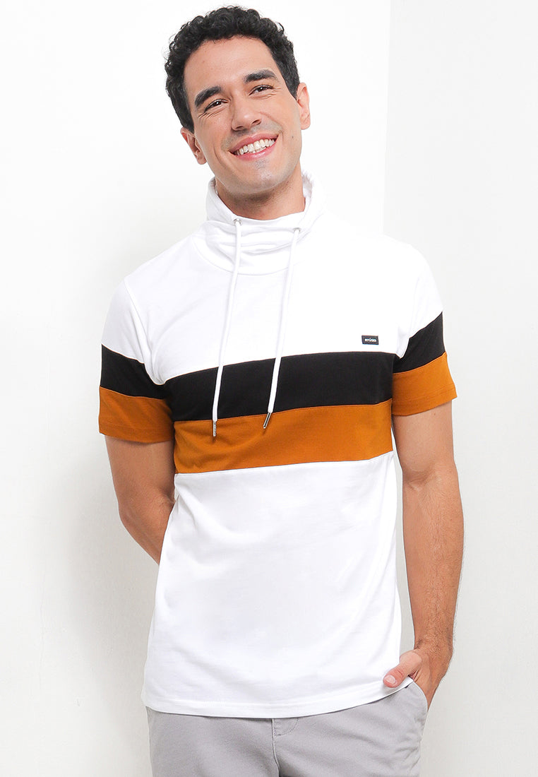 Ryusei Kaos Turtleneck Pria Nandito Kei CMB White - Ryusei