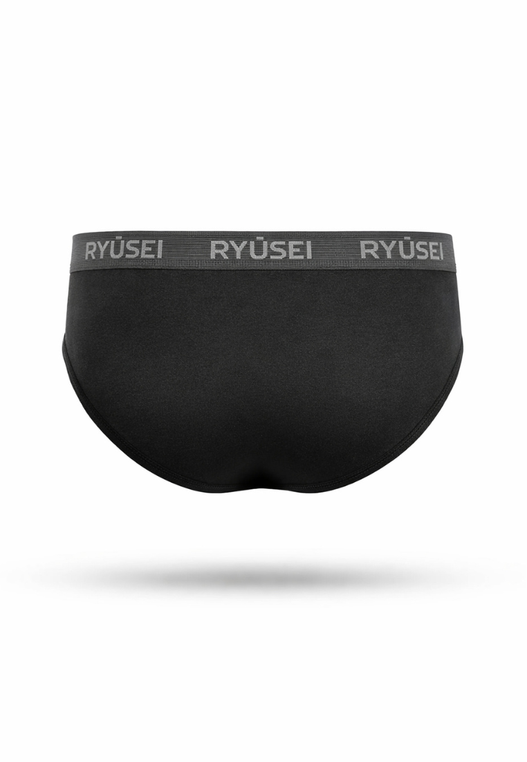 Ryusei Brief Kuro Black - Celana Dalam Pria Segitiga