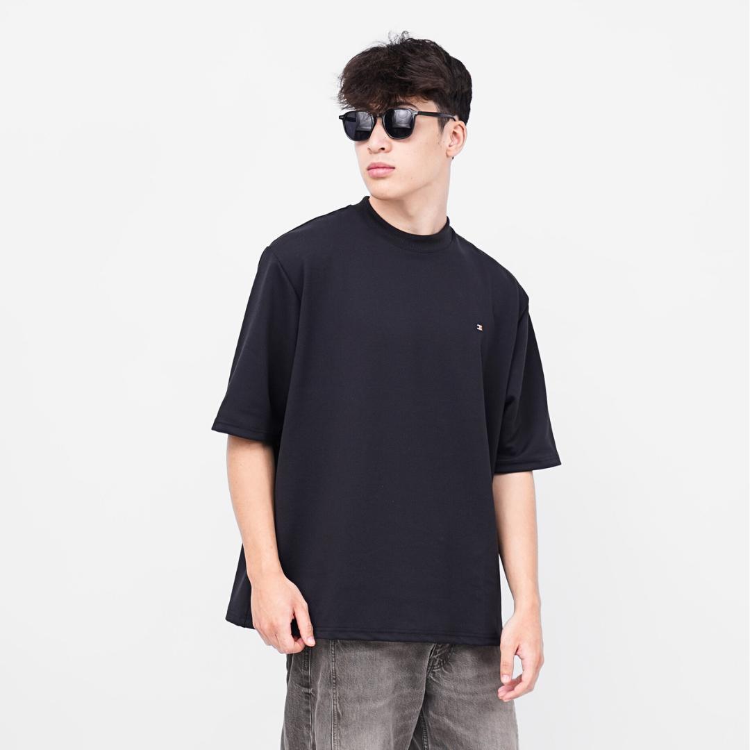 Ryusei T-shirt Oversize Kudo Twill – Kaos dengan Tekstur Unik