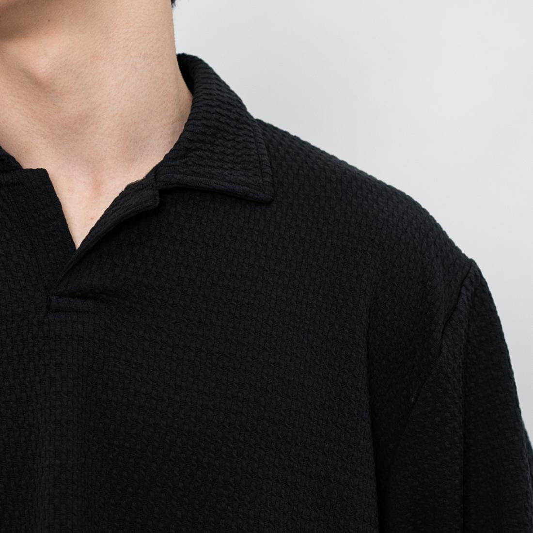 Ryusei Polo Pria Oversize SORA Knit - Polo Knit Kasual Harian