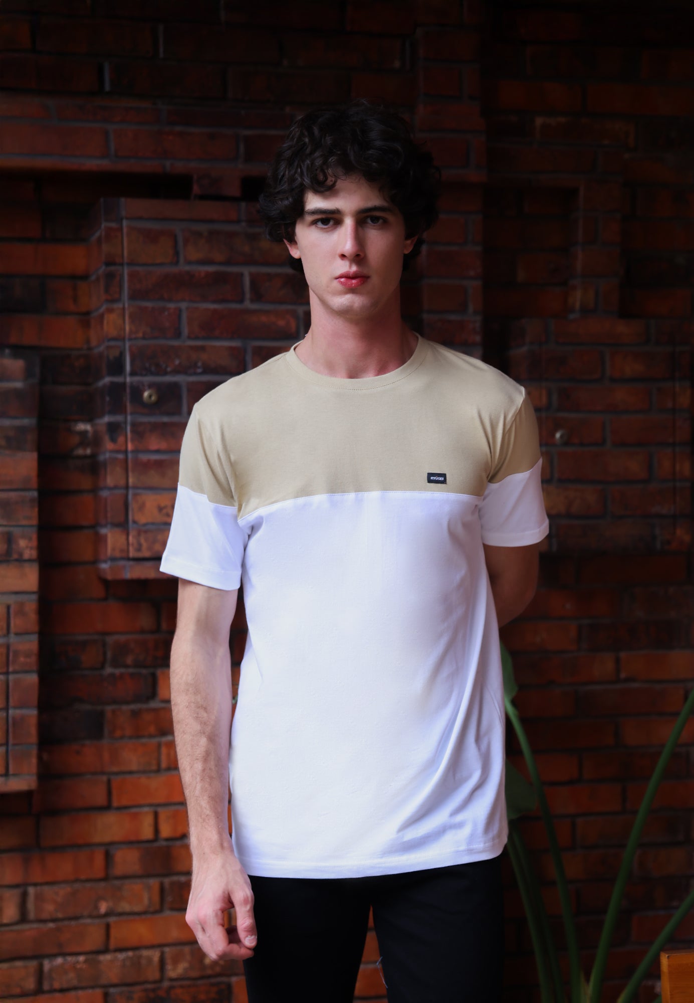 Ryusei Kaos Pria Kanayama CMB Light Brown