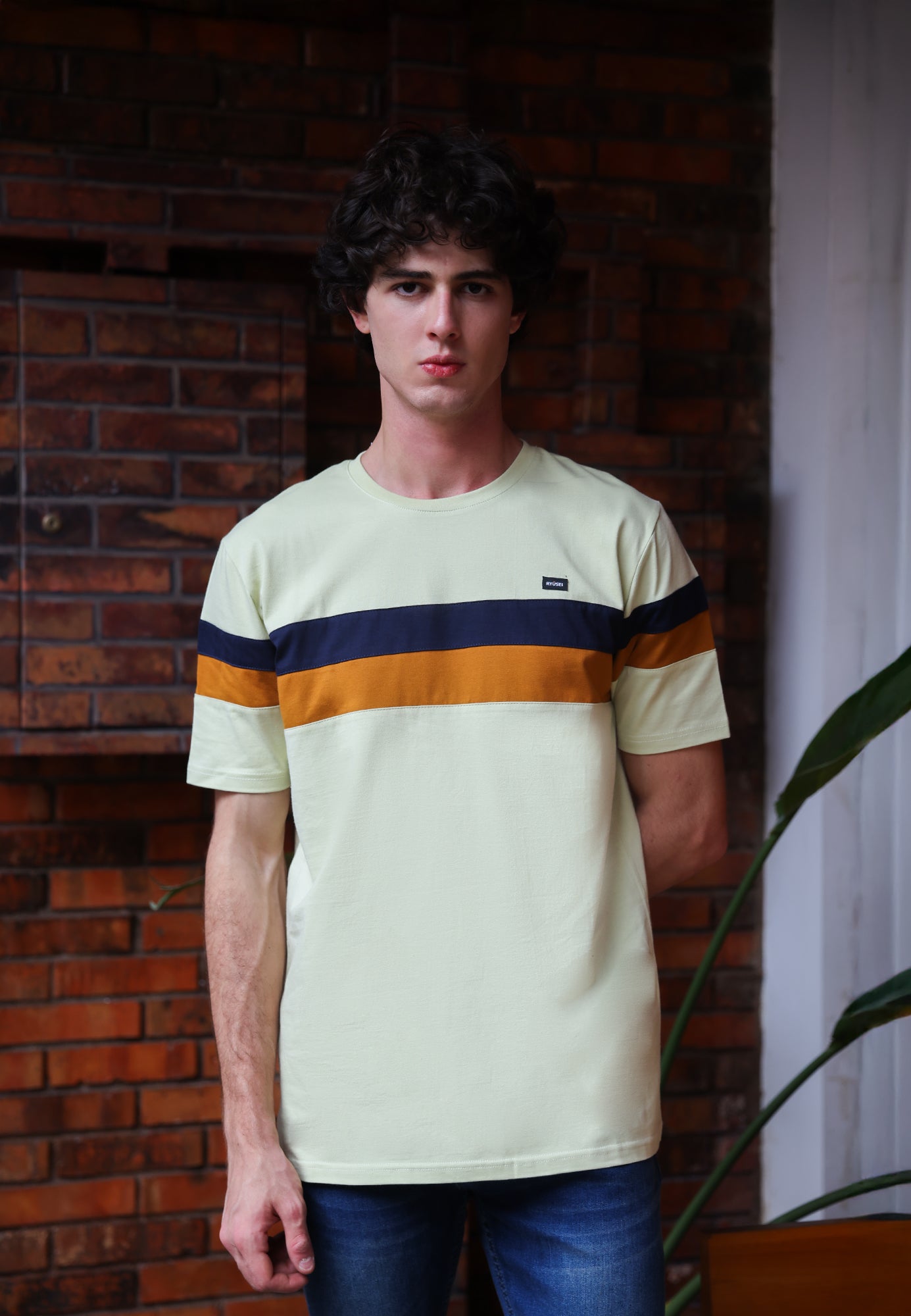 Ryusei Kaos Pria Yamato Pale Green