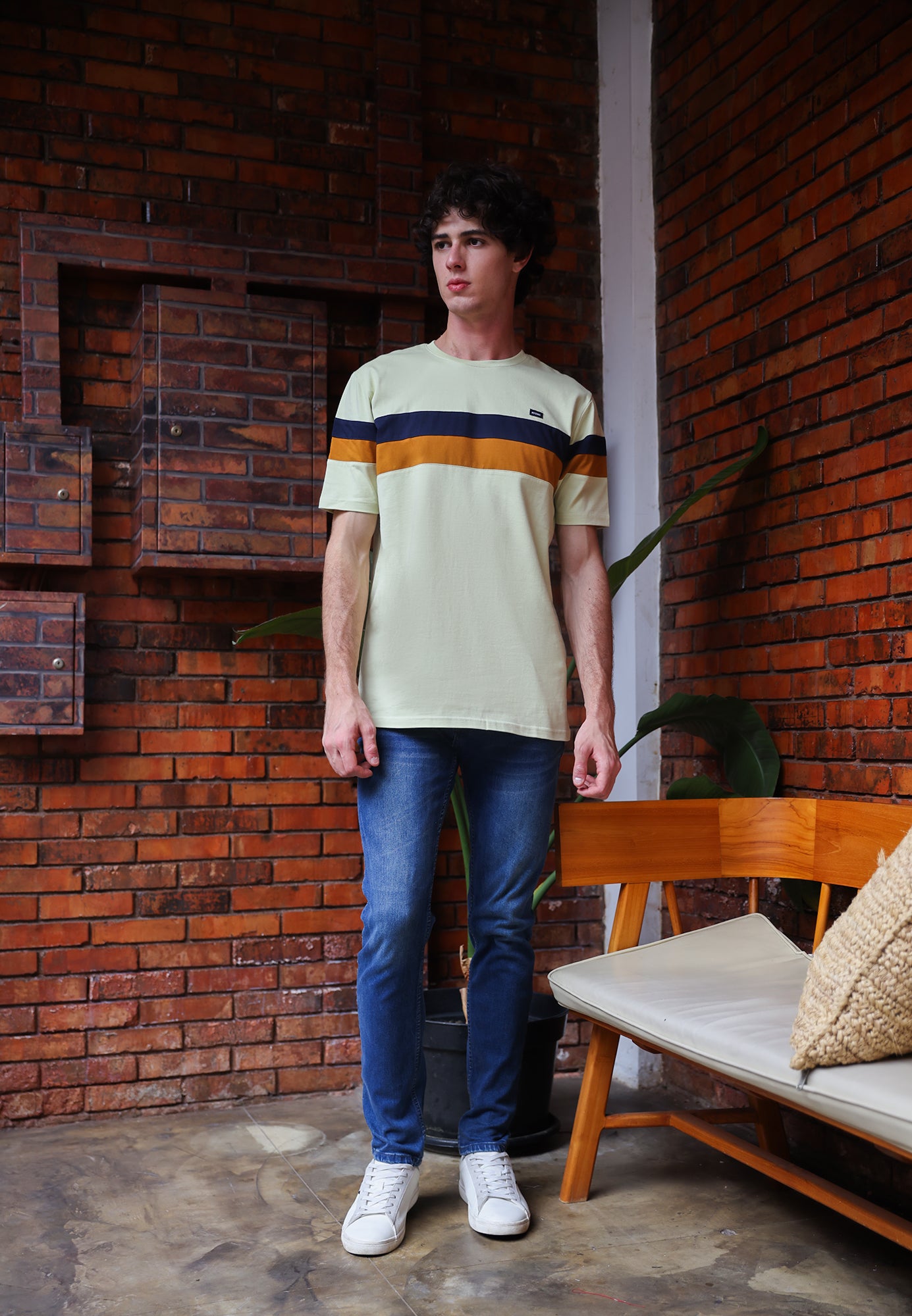 Ryusei Kaos Pria Yamato Pale Green