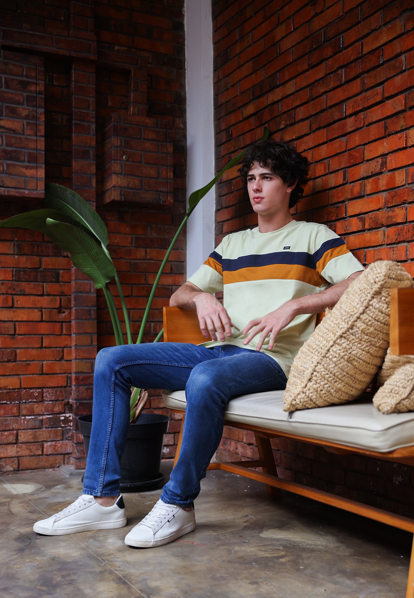 Ryusei Kaos Pria Yamato Pale Green