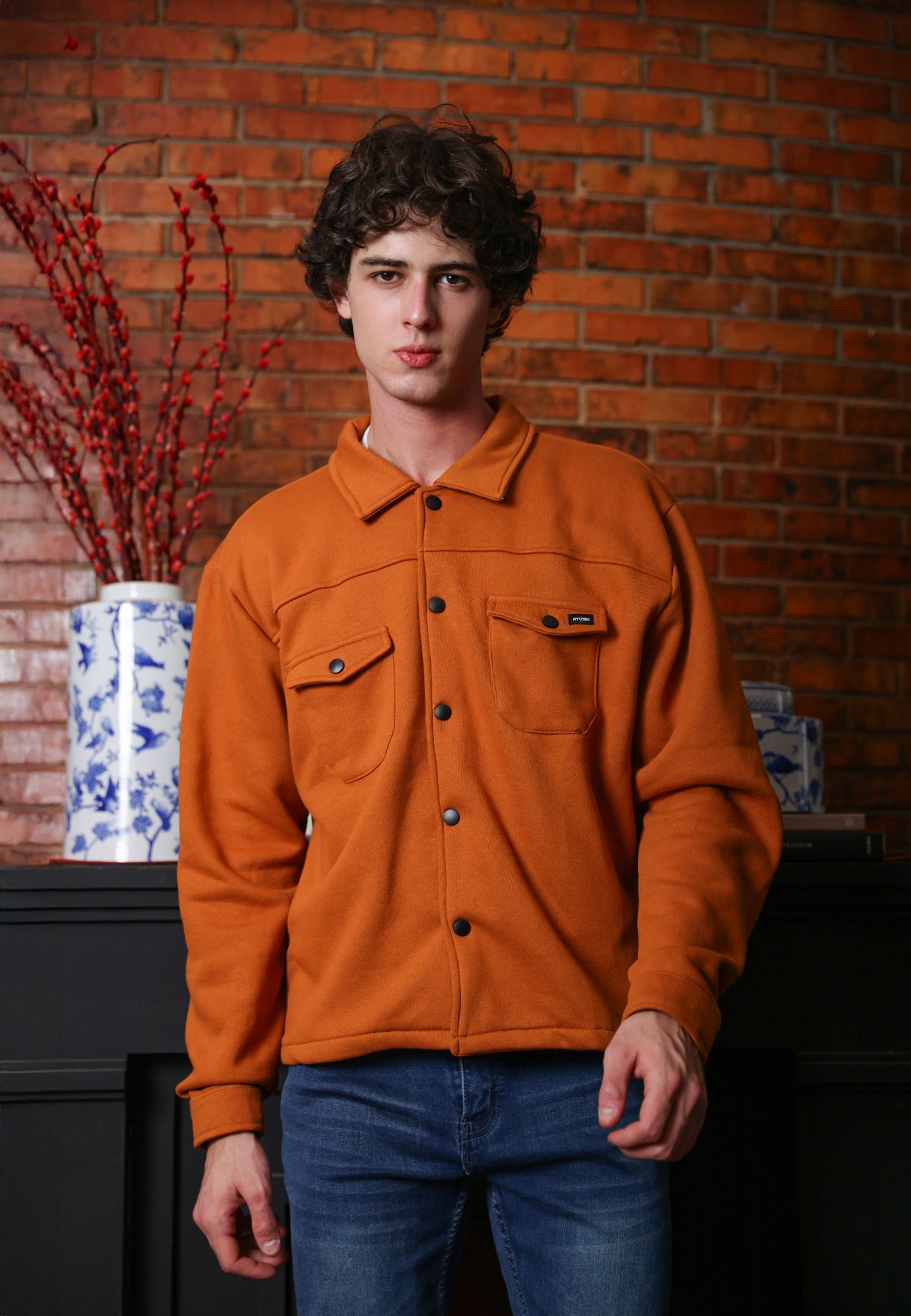 Ryusei Jaket Pria Boxy Fit Fukusaki
