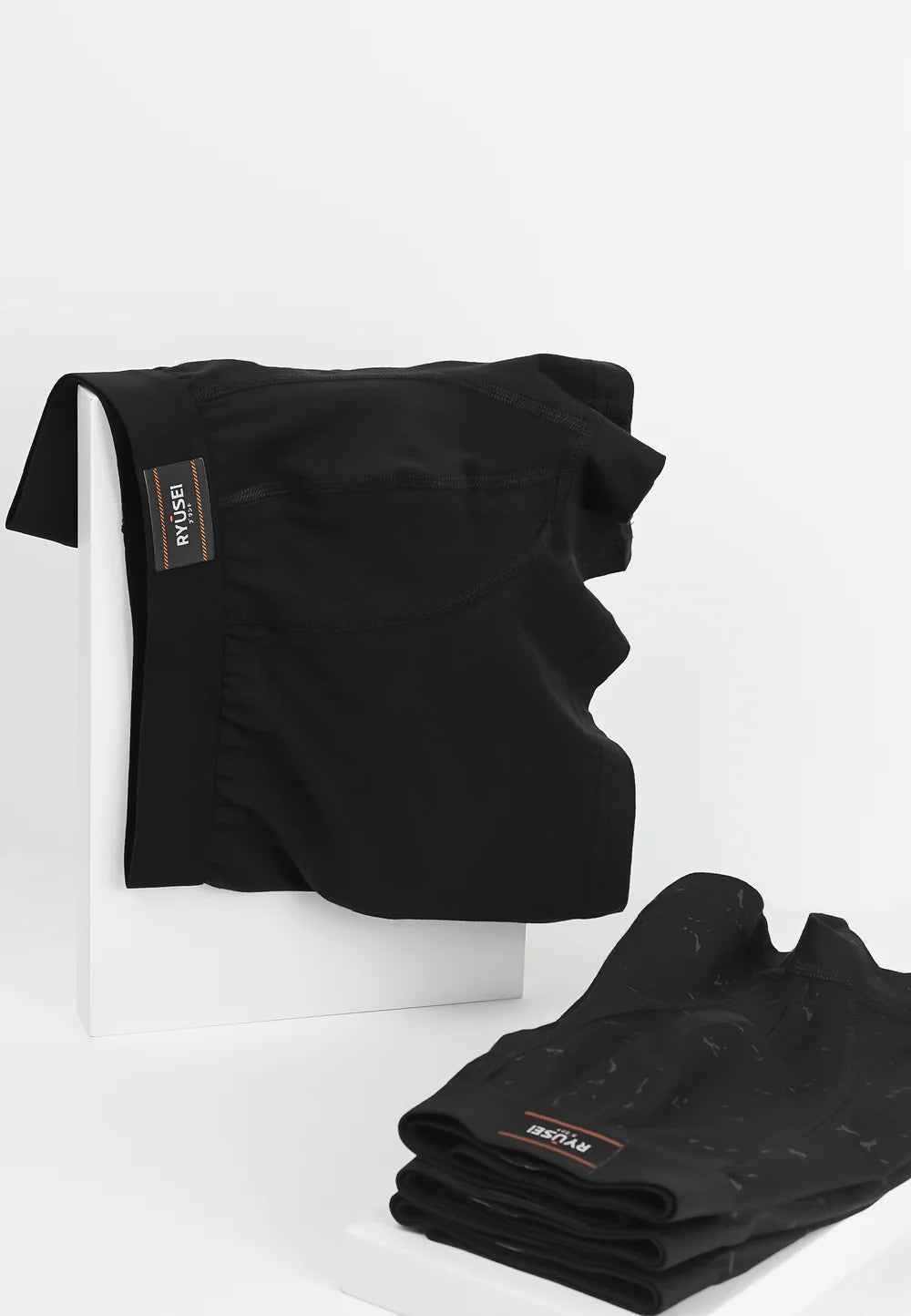 Ryusei Boxer Big Size Katun Spandex 3 Pcs - Black Collection | Jahitan Seamless |