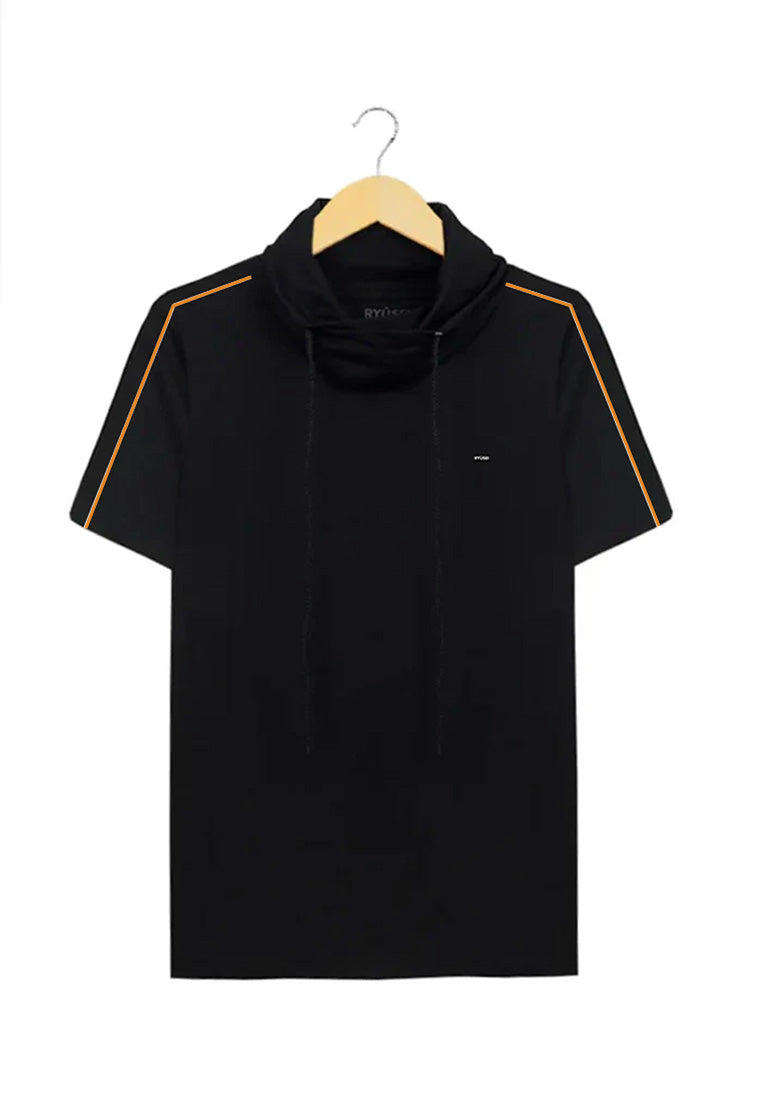 Ryusei Kaos Pria Nandito Kin Black Stripe Mustard