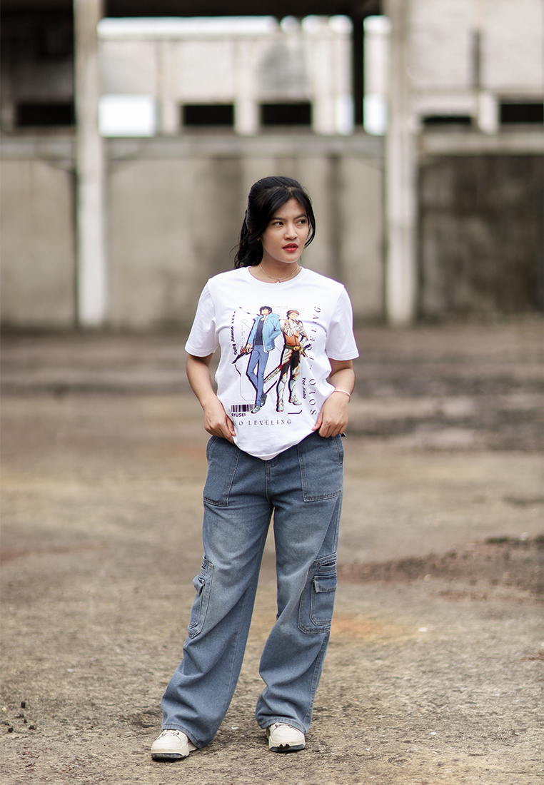 Ryusei x Solo Leveling | T-shirt Hunt Mate White