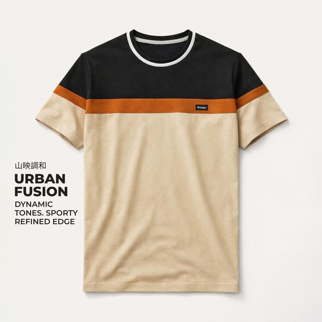 Ryusei Kaos Pria Fujiyama Light Brown