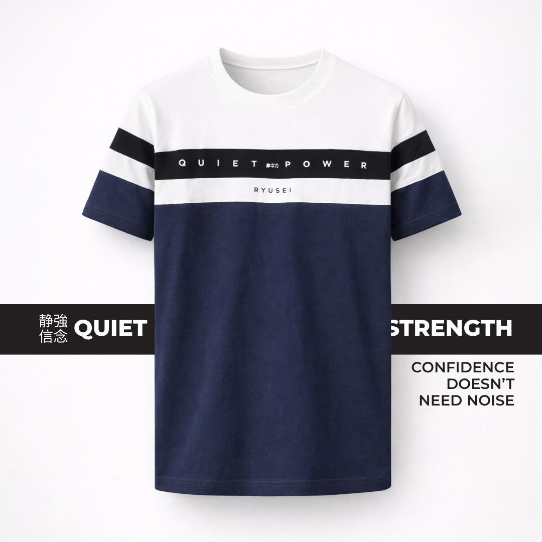 Ryusei Kaos Pria Quiet CMB Navy