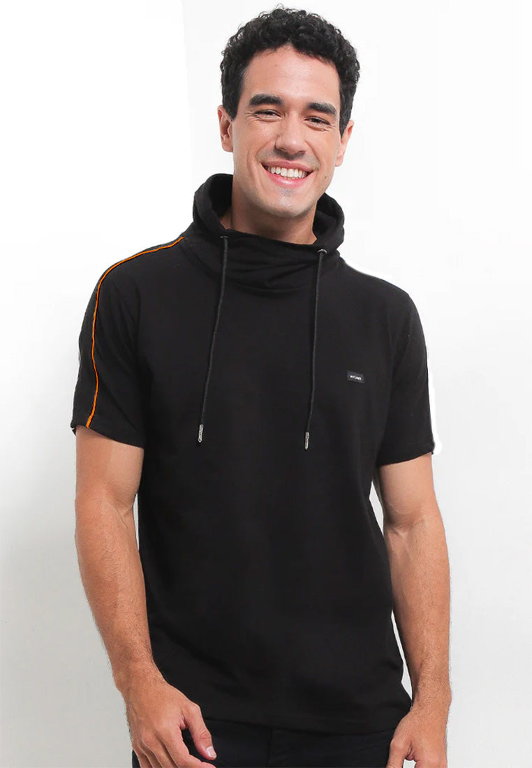 Ryusei Kaos Pria Nandito Kin Black Stripe Mustard