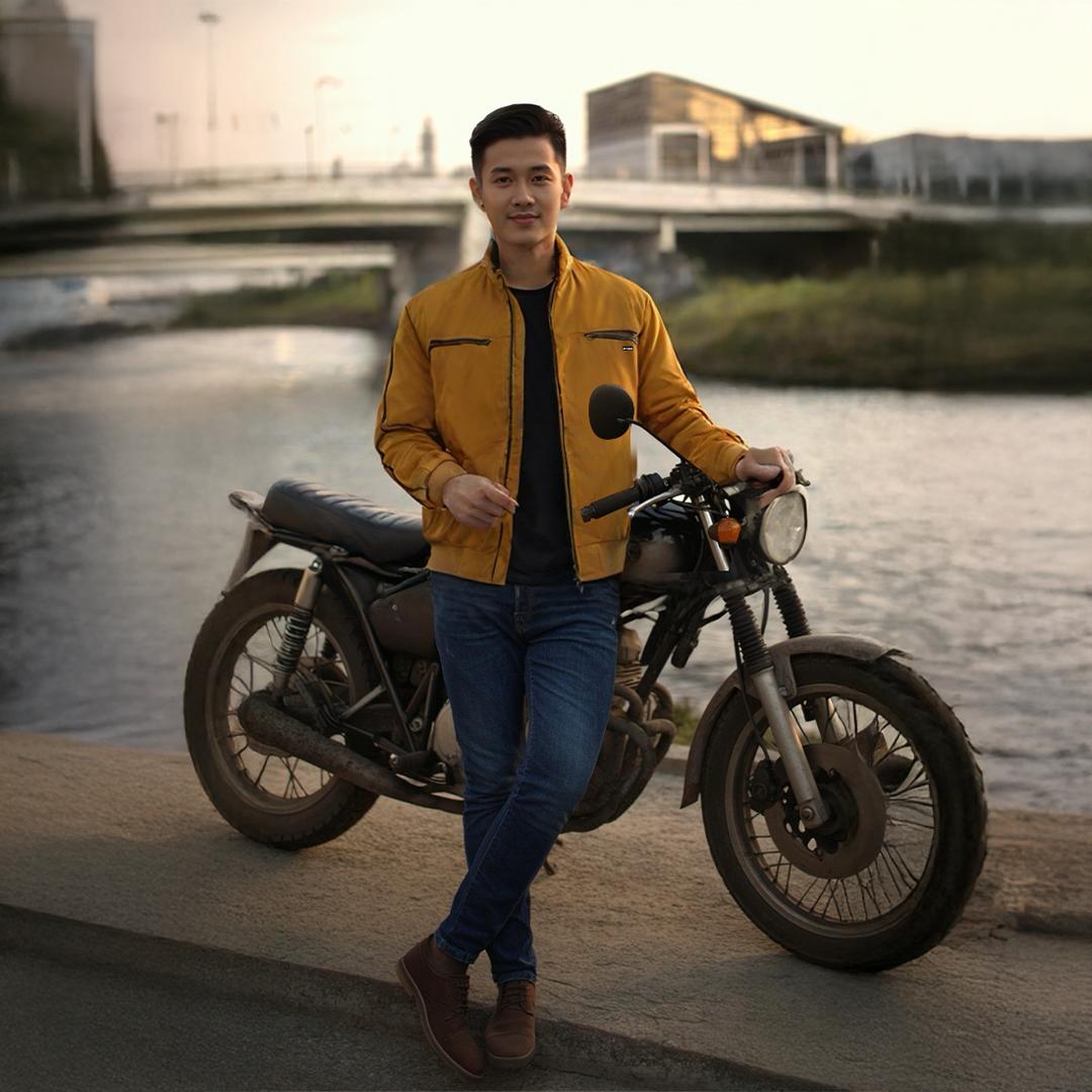 Ryusei Windbreaker Jacket Yoriyuki Mustard - Jaket Parasut