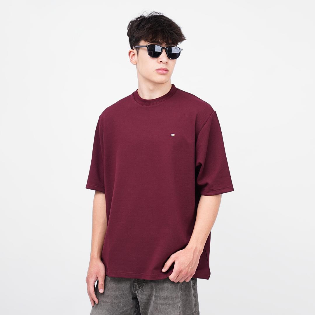 Ryusei T-shirt Oversize Kudo Twill – Kaos dengan Tekstur Unik