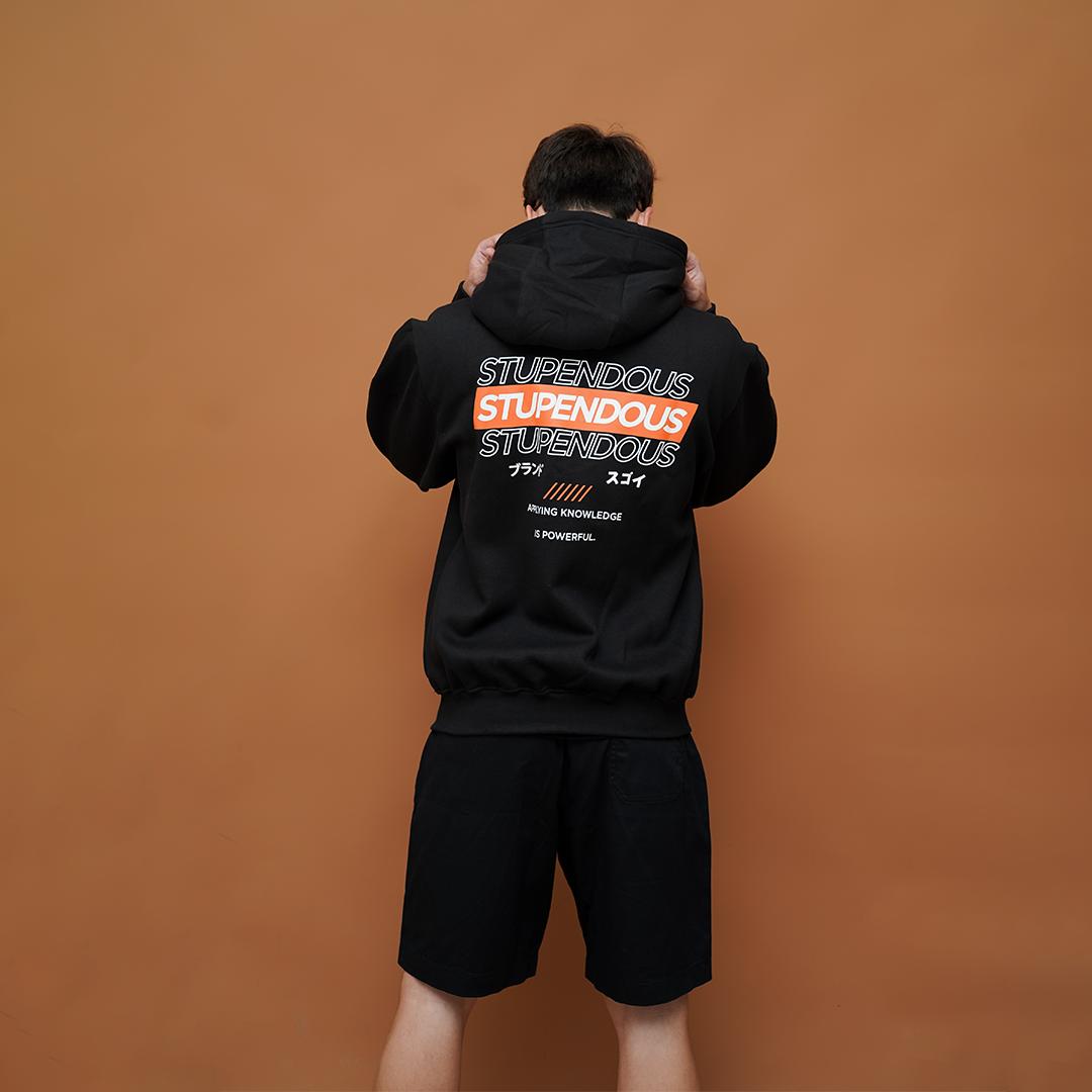 Ryusei Sweater Pria Powerful Black