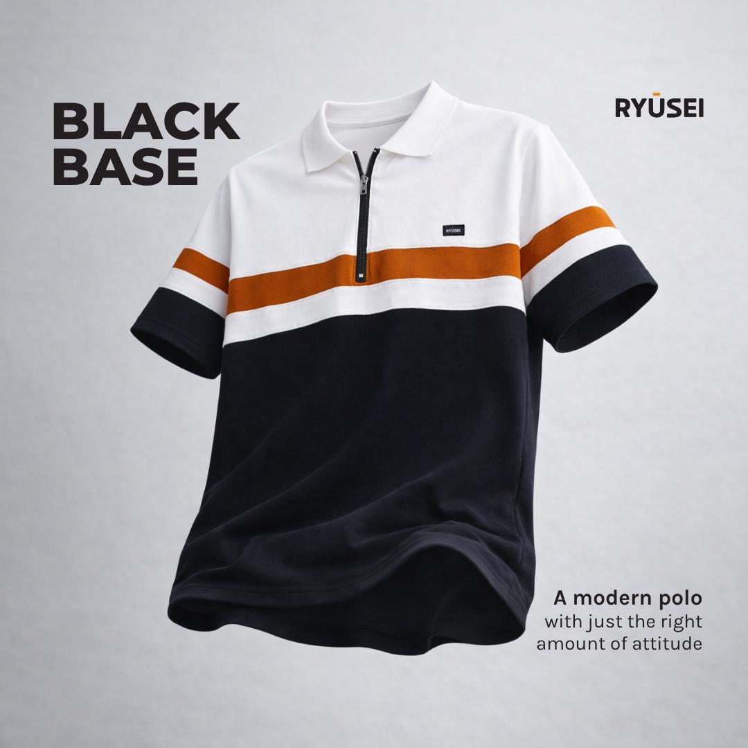 Ryusei Polo Shirt Natsuma CMB Black