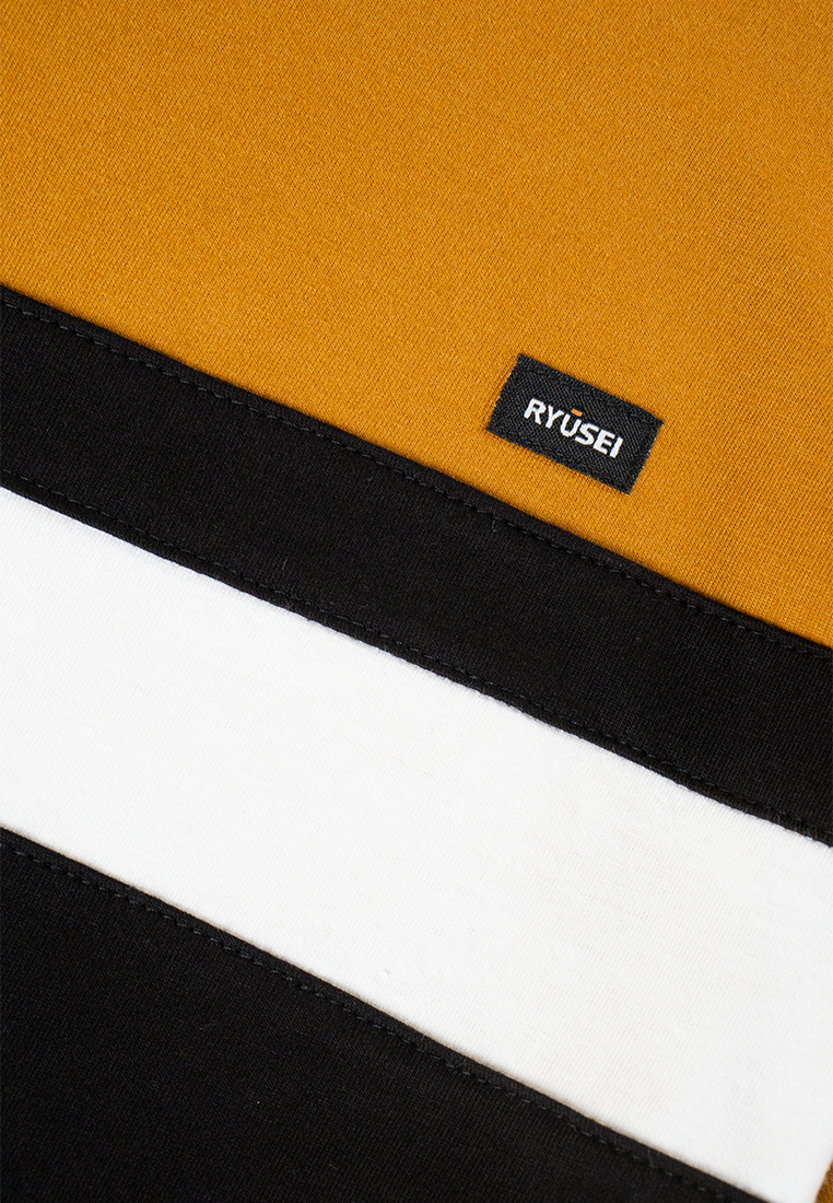 Ryusei Kaos Pria Hanagasa CMB Mustard