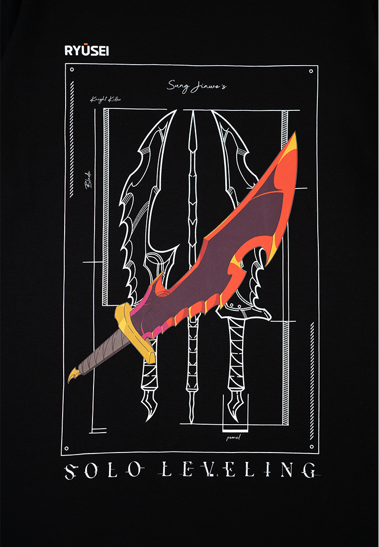 Ryusei x Solo Leveling | Tshirt Dagger Black