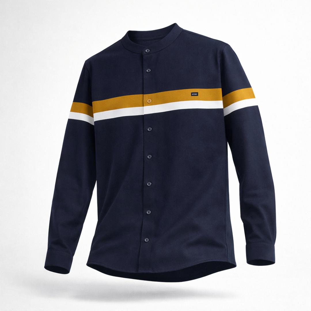 Ryusei Kemeja Atsuya Long Sleeve Navy