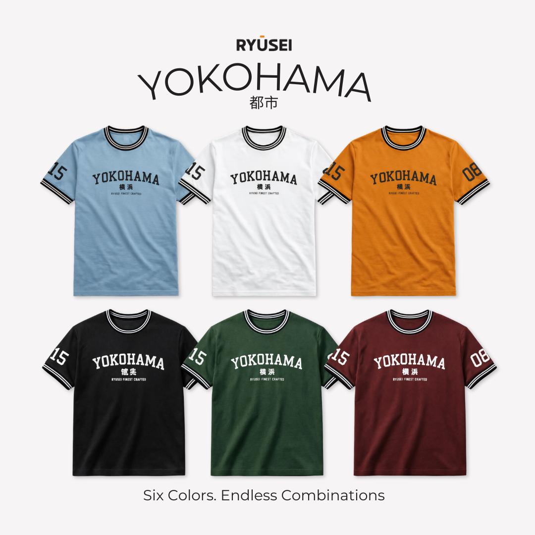 Ryusei Kaos Pria Yokohama | Dengan Pilihan Warna