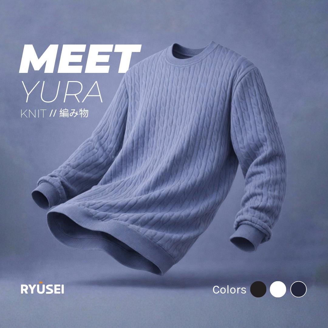 Ryusei Sweater YURA Knit – Sweater Knit dengan Tekstur Unik