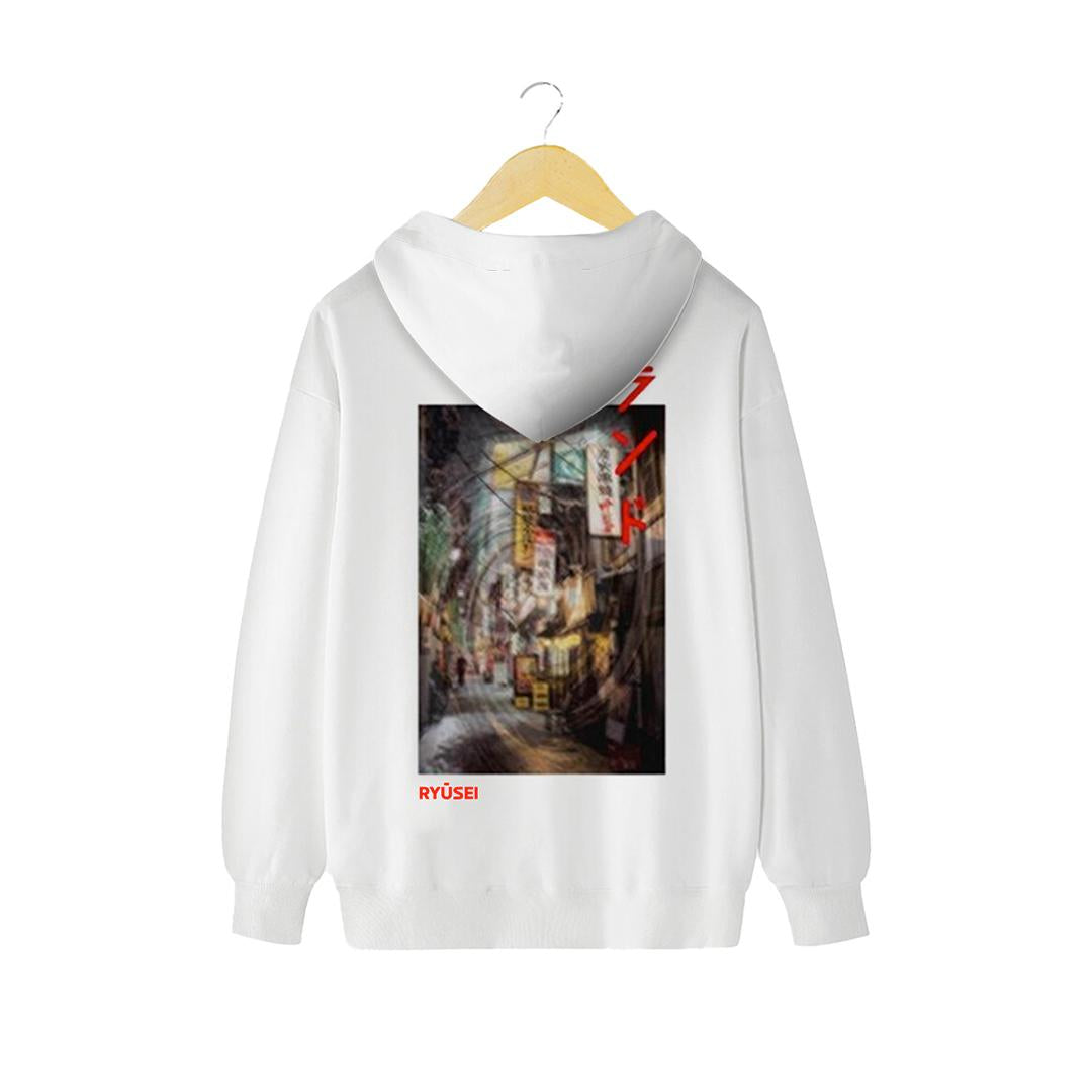 Ryusei Sweater Hoodie Mitaka White