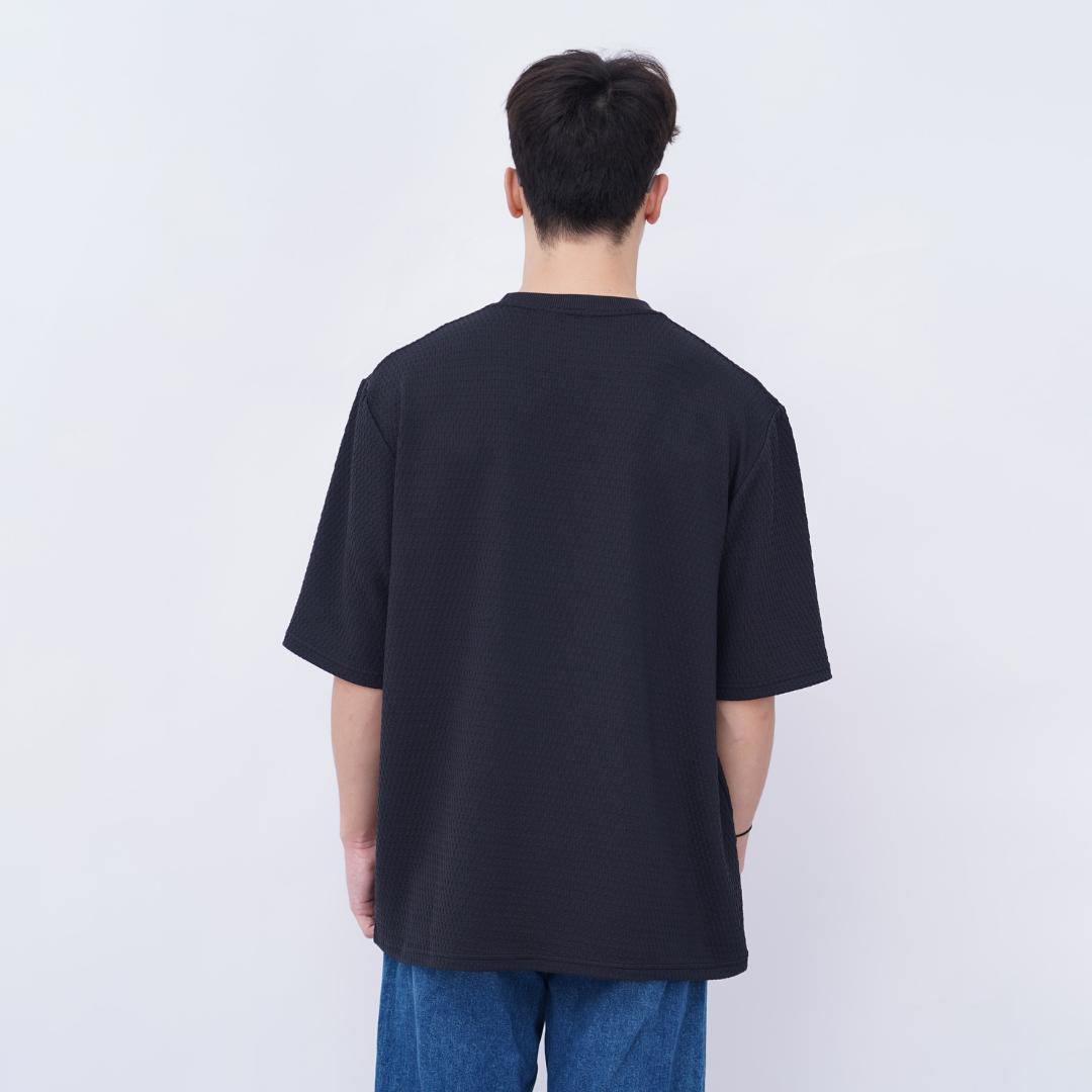 Ryusei T-shirt Oversize SORA Knit – Kaos Knit dengan Tekstur Unik