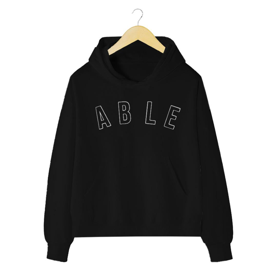 Ryusei Hoodie Boxy Able Full Black