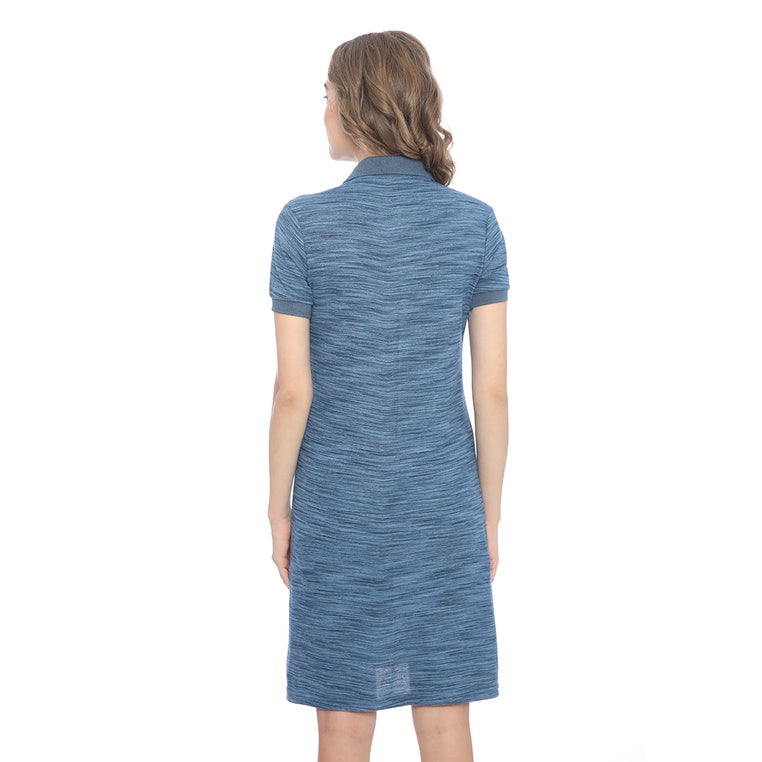 Ryusei Polo Dress Yuna Two Tone Blue