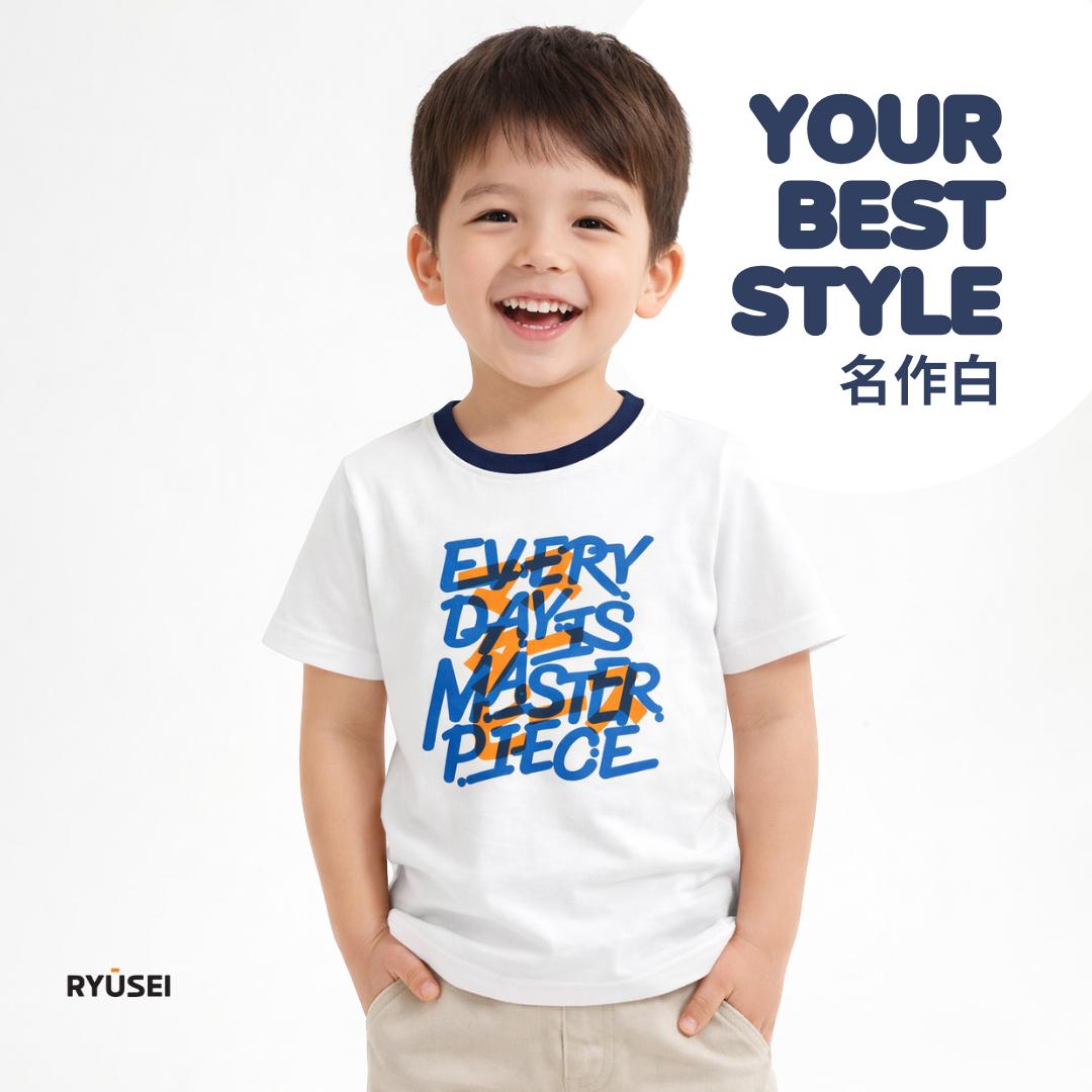 Ryusei Kaos Anak Master Piece White