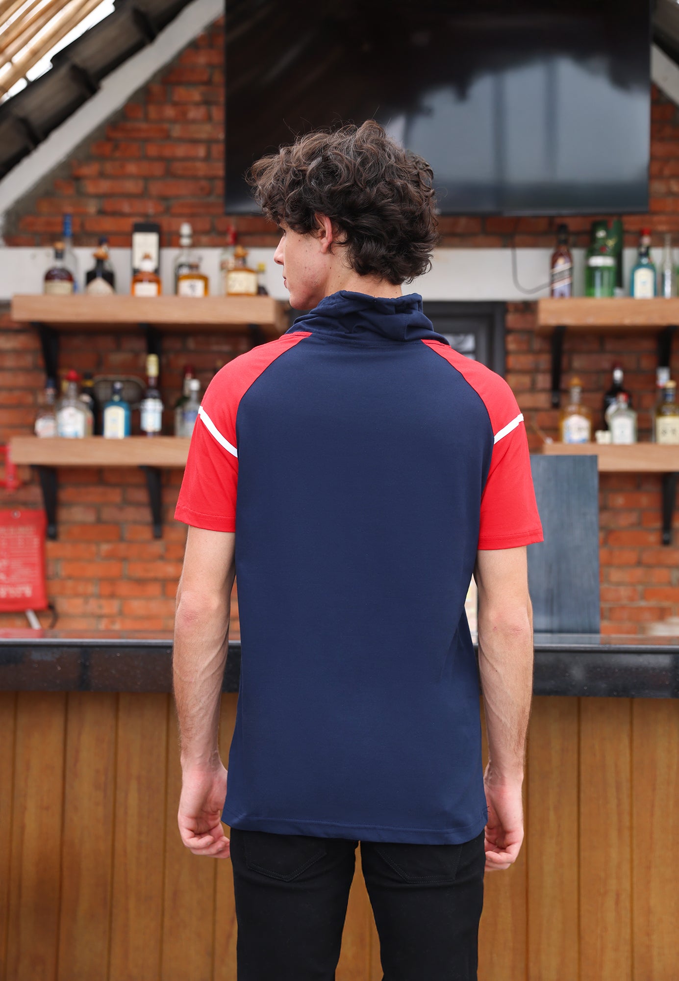 Ryusei Kaos Pria Turtleneck Nandito Yui Navy