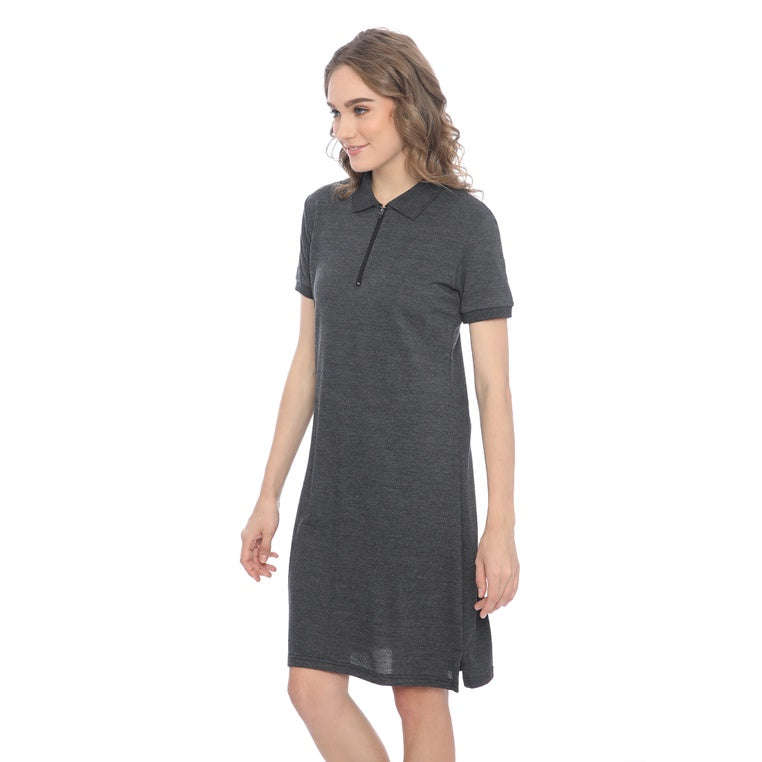Ryusei Polo Dress Miwa Dark Grey