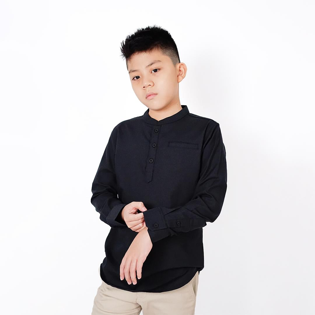 Ryusei Shirt Kids Nakayama Black