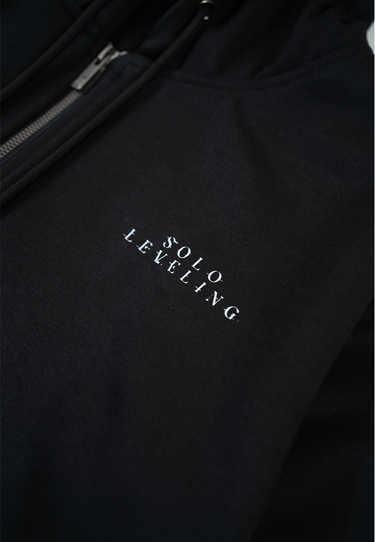 Ryusei x Solo Leveling | Hoodie Zipper Dungeon SOG Black