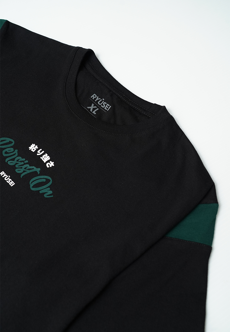 Ryusei Kaos Pria Persist CMB Black