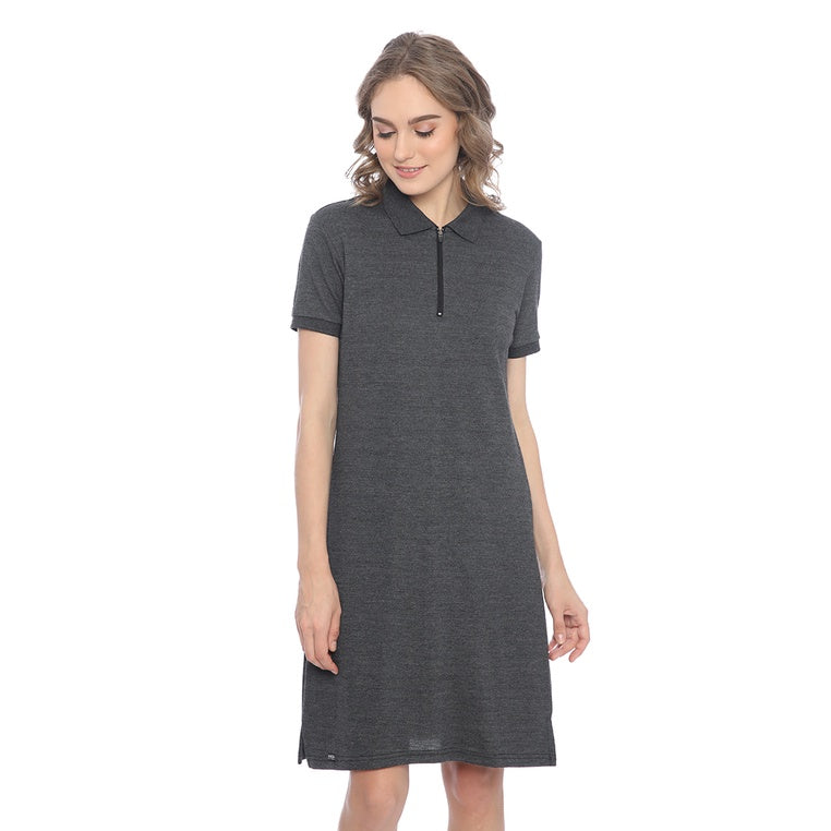 Ryusei Polo Dress Miwa Dark Grey