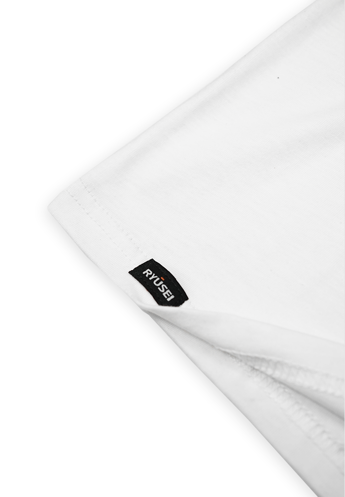 Ryusei Tshirt Fujioka Button White DF - Ryusei