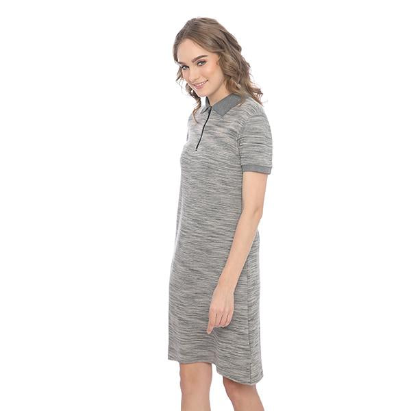 Ryusei Polo Dress Yukari Two Tone Grey