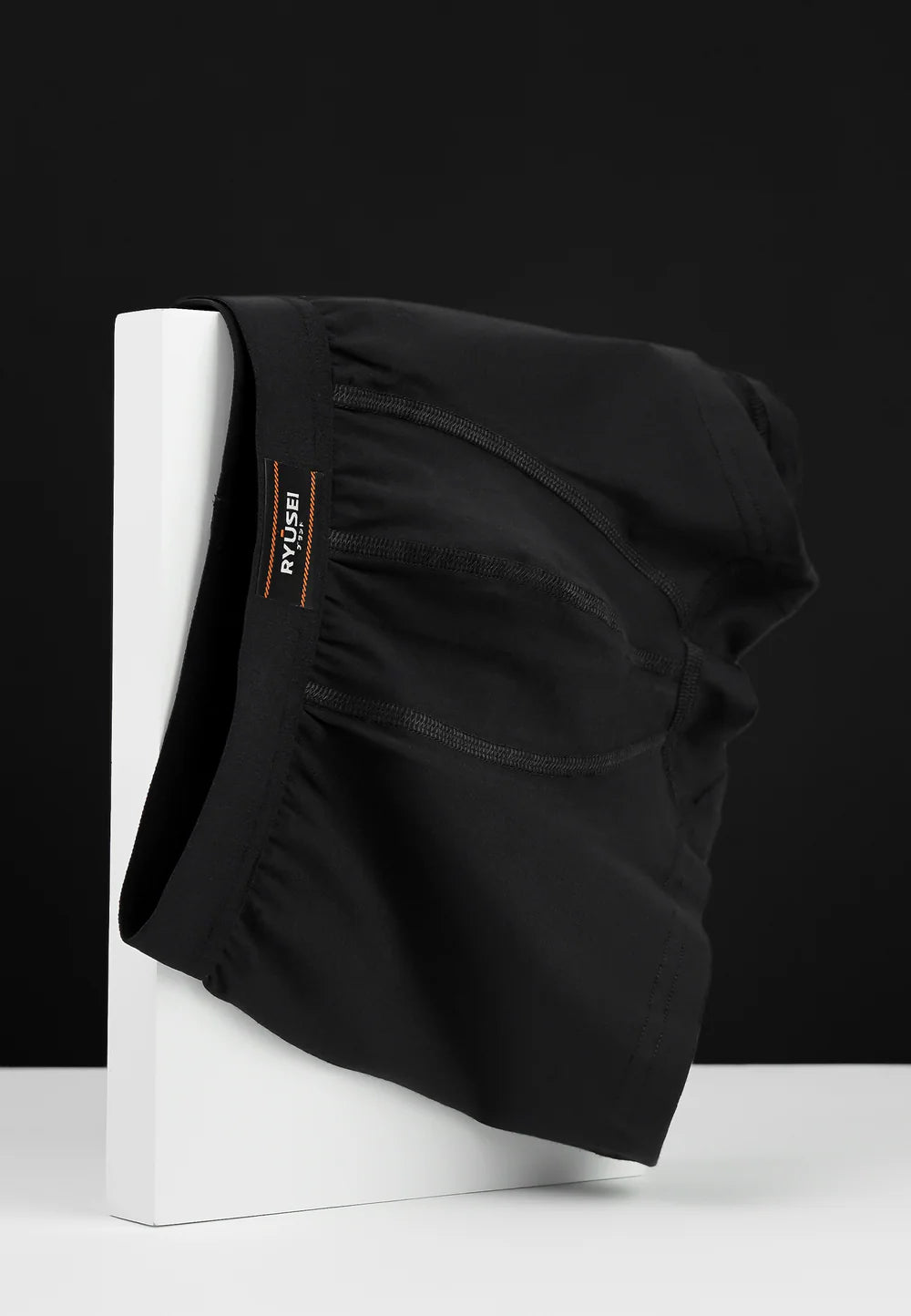 Ryusei Boxer Big Size Katun Spandex 3 Pcs - Black Collection | Jahitan Seamless |