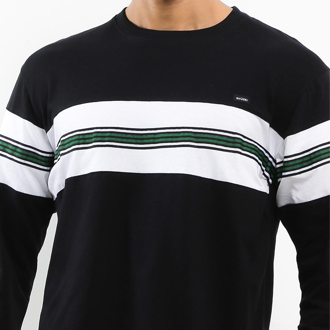 Ryusei Tshirt Shirakawa Long Sleeve Stripe Green