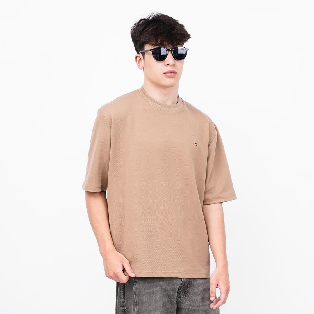 Ryusei T-shirt Oversize Kudo Twill – Kaos dengan Tekstur Unik