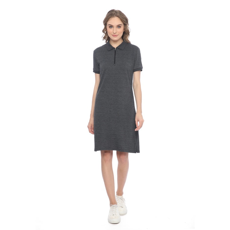 Ryusei Polo Dress Miwa Dark Grey