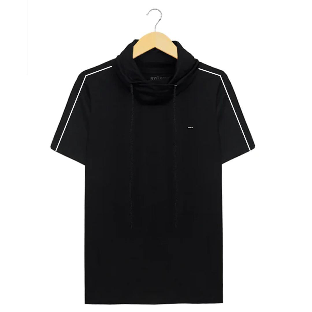 Ryusei Kaos Turtleneck Pria Nandito Kin Black